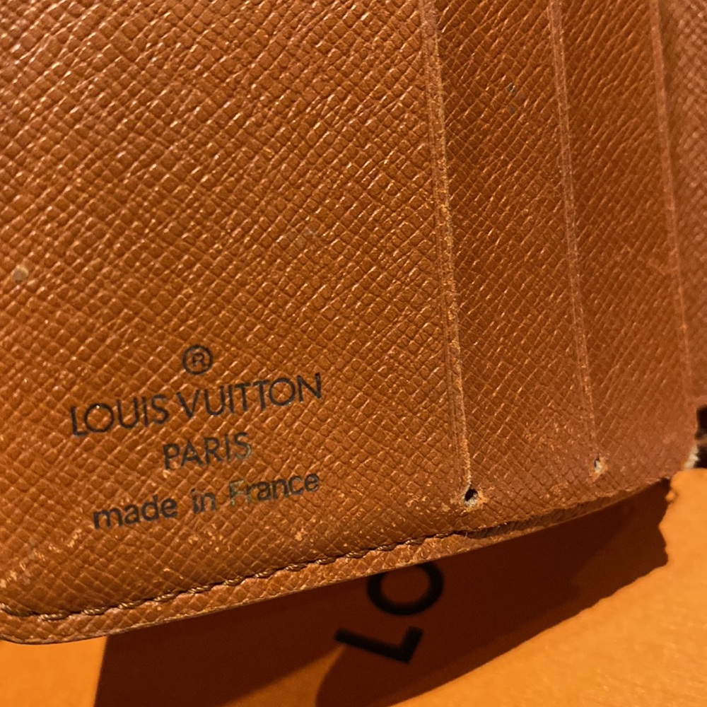 Auth Louis Vuitton Paris monogram compact zip bifold wallet leather interior - Picture 13 of 14